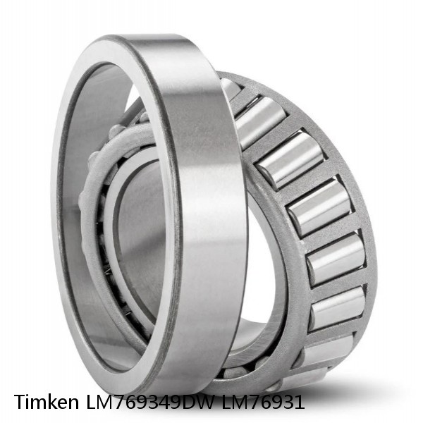 LM769349DW LM76931 Timken Tapered Roller Bearing