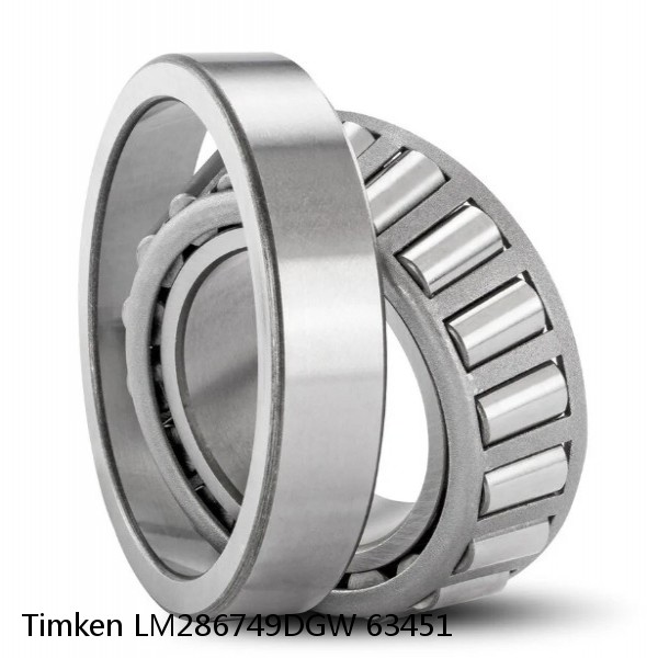 LM286749DGW 63451 Timken Tapered Roller Bearing #1 small image